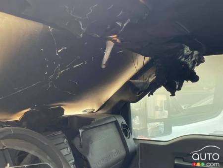 The interior of the Ford Super Duty